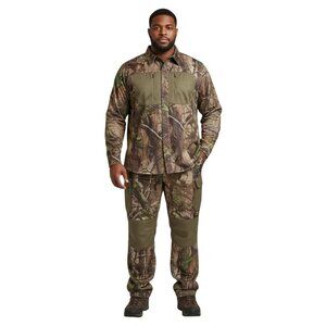 Guide Series Hunting Camo Outdoor Shirt And Cargo Pants Set Men's Size Large